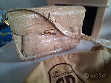 Borsa vintage in coccodrillo1q