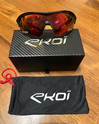 OCCHIALI BICI EKOÏ PERSOEVO4 NERO/ROSSO