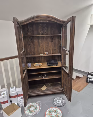 Vetrina credenza rustica