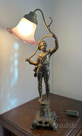 Lampada da tavolo in stile Liberty / Art Nouveau