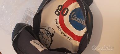 Zaino Vespa in pelle Blu