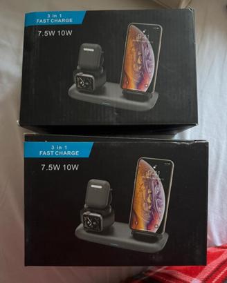 Basi ricarica 3 in 1 - telefono, cuffie e orologio