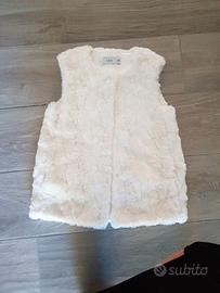 pellicciotto bimba smanicato