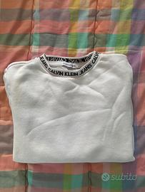 Felpa con logo sul colletto Calvin Klein