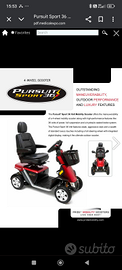 Scooter per disabili pursuit