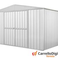 Capanno box esterno lamiera 360x175 110 kg bianco