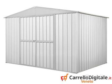 Capanno box esterno lamiera 360x175 110 kg bianco