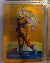 goku ssj 3 lamincards oro