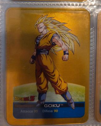 goku ssj 3 lamincards oro