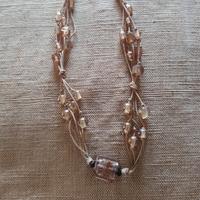 collana in corda e pietre bigiotteria 