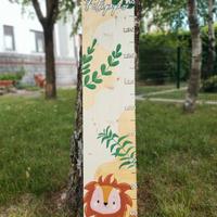 Metro bambini personalizzato e dipinto a mano 