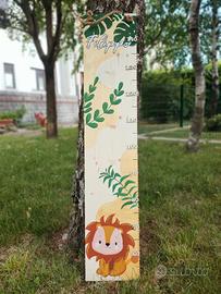 Metro bambini personalizzato e dipinto a mano 