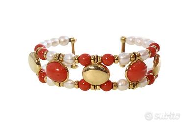 Elegantissimo Bracciale rigido in oro giallo 750,