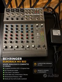 Behringer Eurorack MX802 Mixer Analogico