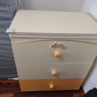 Cassettiere per cameretta dei Bambini