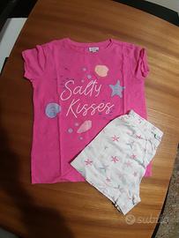 Pigiama OVS mezza manica e pantaloncini taglia 5-6