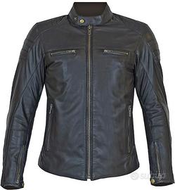 Giacca in pelle nera Donna da Moto