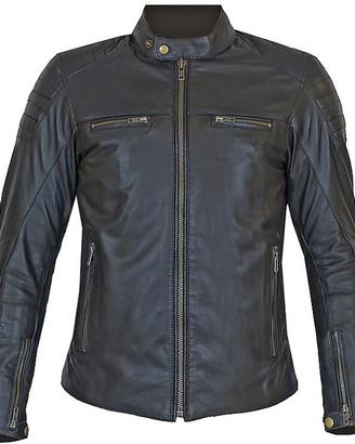 Giacca in pelle nera Donna da Moto