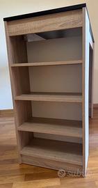 Aravis Tavolo da bar, rovere naturale e nero