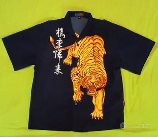 Camicione blu, manica corta Xue - Long Dress