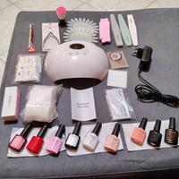 Kit completo manicure lampada + smalti + accessori