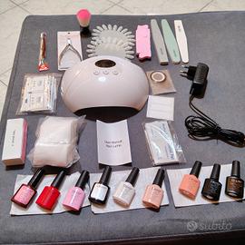 Kit completo manicure lampada + smalti + accessori