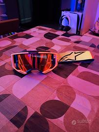 maschera a specchio Alpinestar