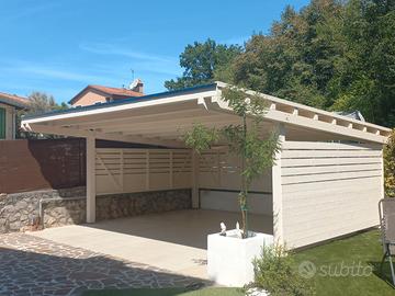 Ricoveri auto, tettoie, carport, garage in legno
