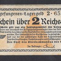 Buono da 2 reichsmark campi di prigionia (1939-45)