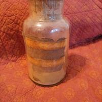 Vecchio barattolo farmacia in vetro