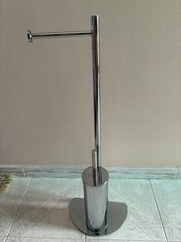 Piantana porta scopino e rotolo