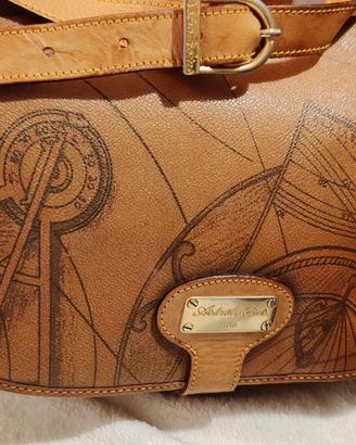 Borsa 1990 Astrolabius in cuoio e pelle