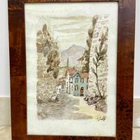 Quadro con acquerello