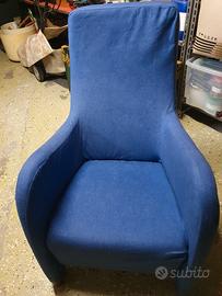 poltrona in tessuto