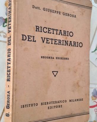 libro "Ricettario del Veterinario 