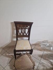 TAVOLO + SEDIE ARTE POVERA