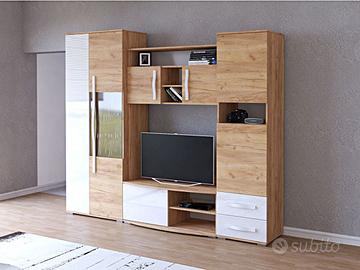 PARETE SOGGIORNO ELEGANTE E CAPIENTE...OK DAVVERO!