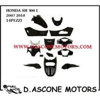 Kit carene Honda Sh 300 i 2007 2011 Nero Lucido