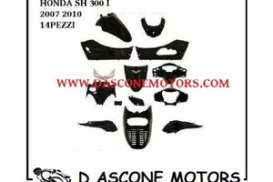 Kit carene Honda Sh 300 i 2007 2011 Nero Lucido