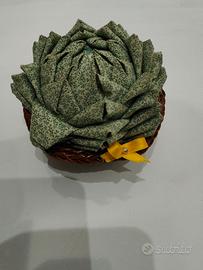 pianta grassa in tessuto