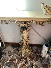 Consolle con specchiera stile Barocco / Luigi XV