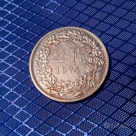 2 franchi Svizzeri del 1974.