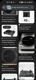 giradischi bluetooth della audio-tecnica