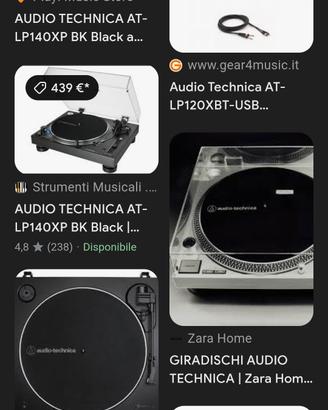 giradischi bluetooth della audio-tecnica
