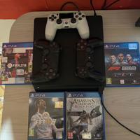 PS4 Slim 500GB con 3 controller e giochi