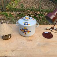 Porta biscotti vintage, vecchia lampada da tavolo