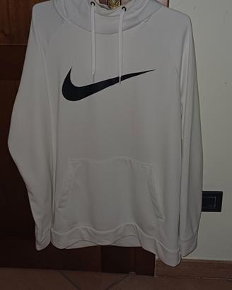 felpa nike bianca