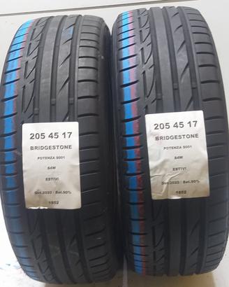 2 GOMME 205 45 17 BRIDGESTONE A1852