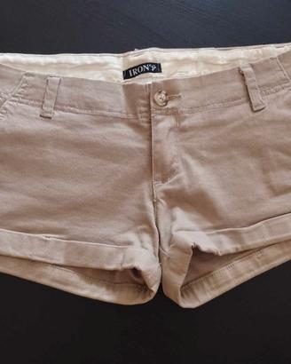 Pantaloncino shorts Iron G beige Tg.42 italiana