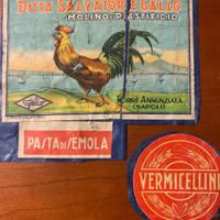 Etichetta pastificio Salvatore Gallo 1930